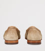 Santoni Beige Suede Carla Loafers