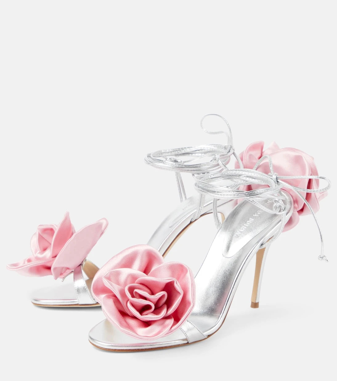 Magda Butrym - Floral-appliqué leather sandals