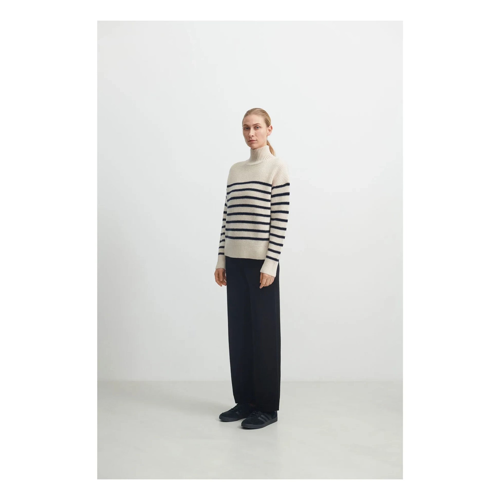 FUB - Marinière Wool Sweater - Women's Collection | Ecru