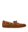 Stuart Weitzman Brown Suede Tinsley Moccasins
