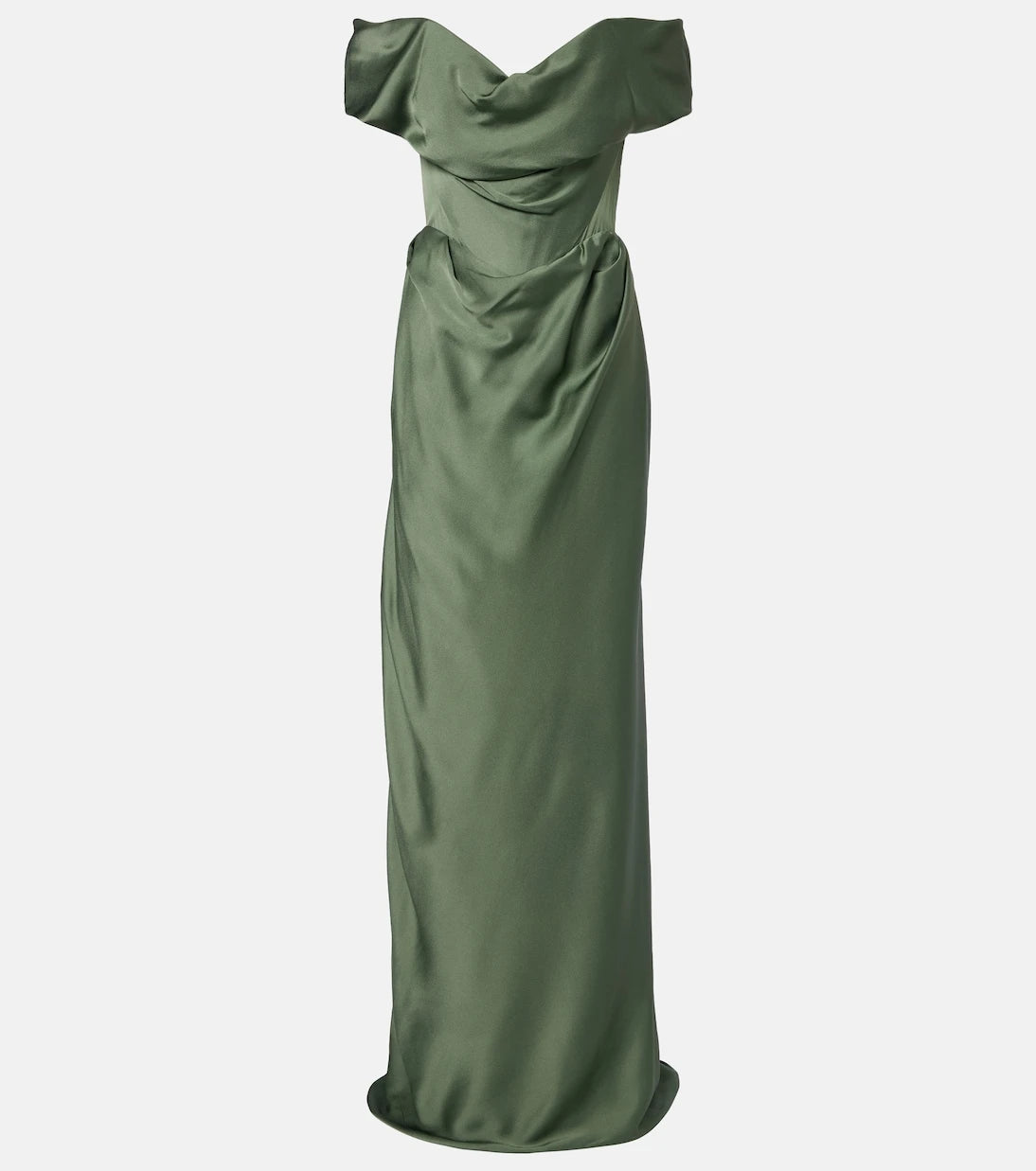 Vivienne Westwood - Nova Cocotte draped satin bustier gown