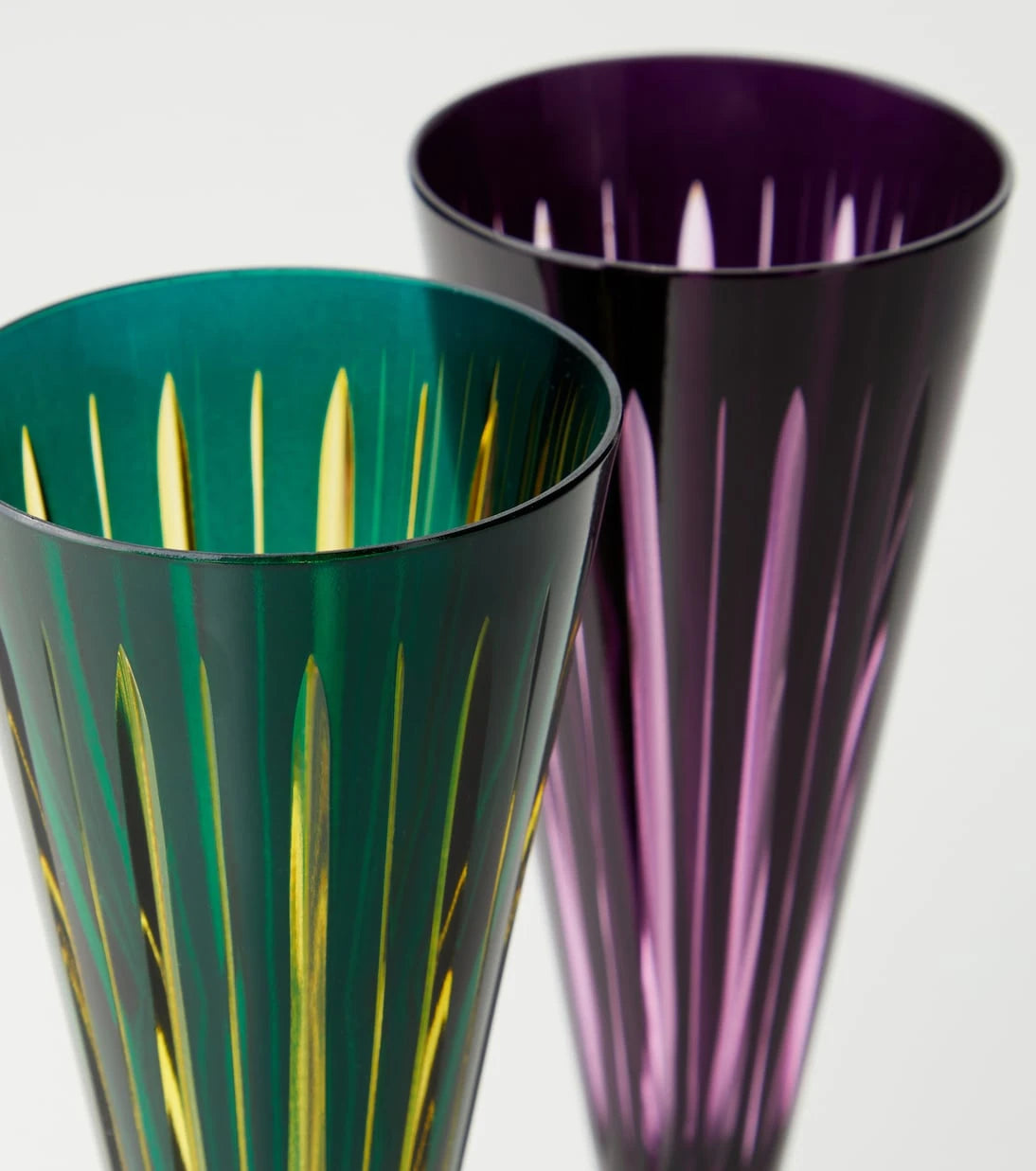 L'Objet - Prism set of 4 champagne flutes