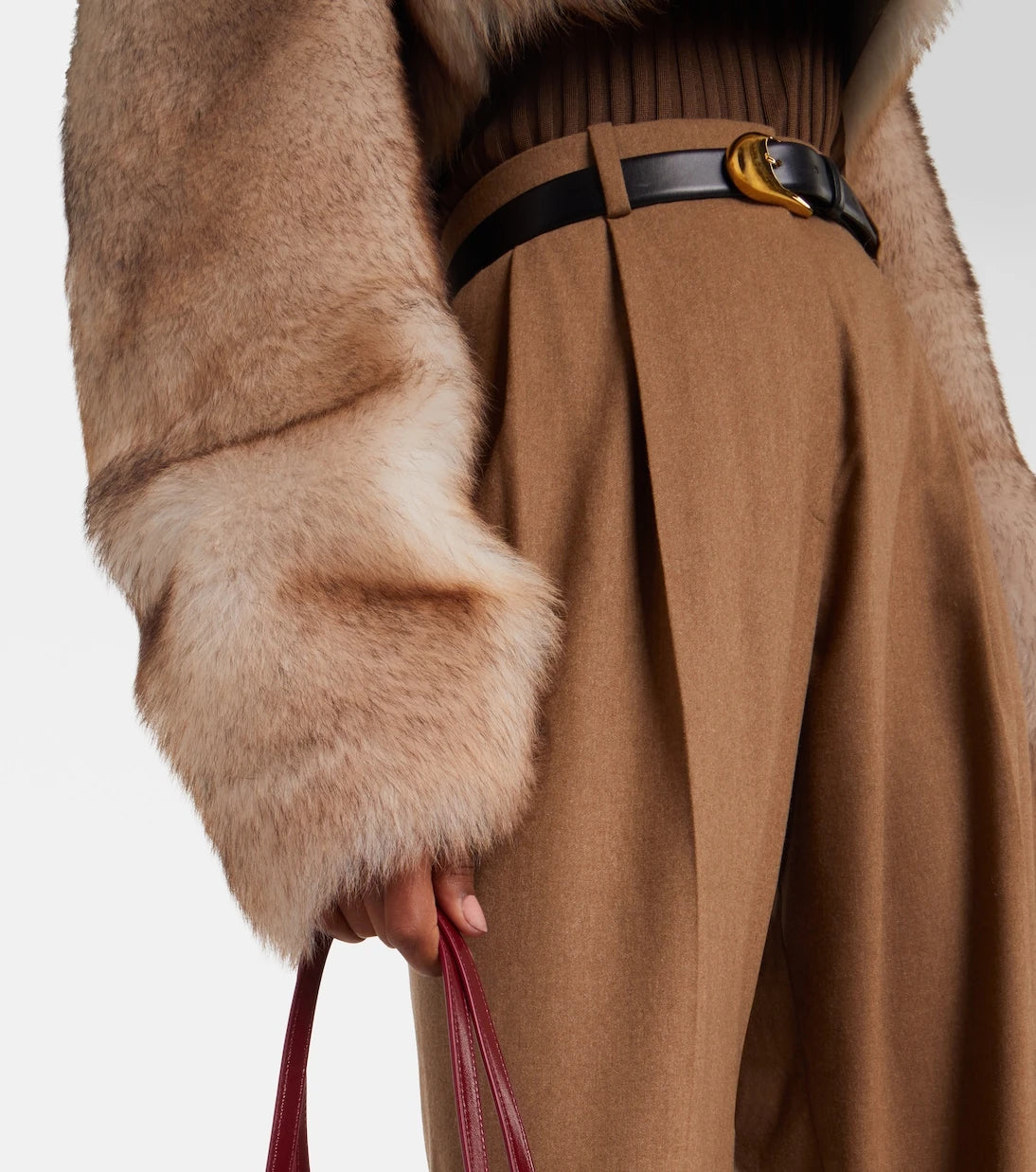 Khaite - Stallone cropped shearling jacket