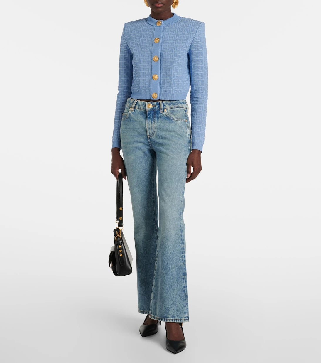 Balmain - Low-rise bootcut jeans