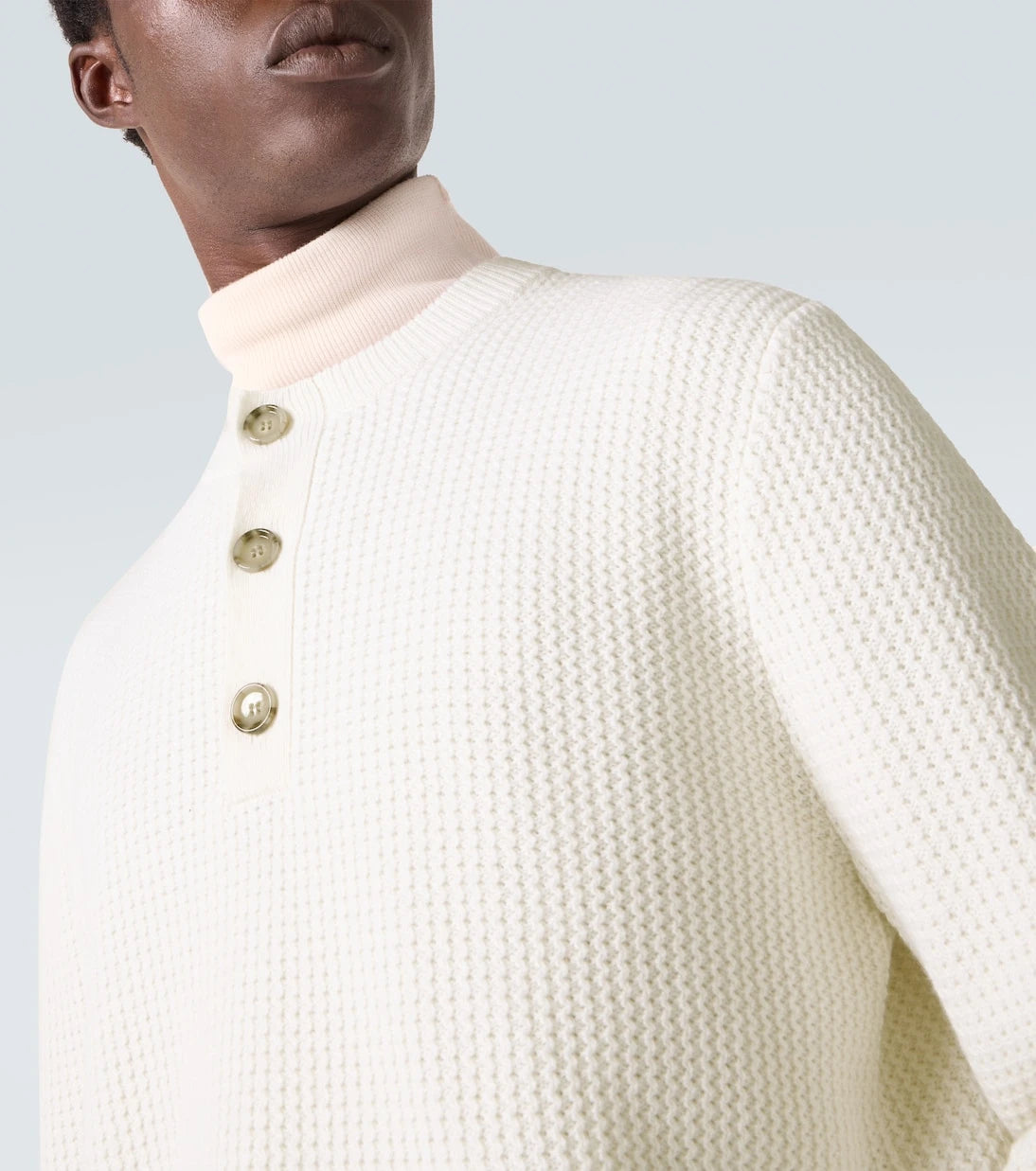 Allude - Waffle-knit wool and cashmere sweater