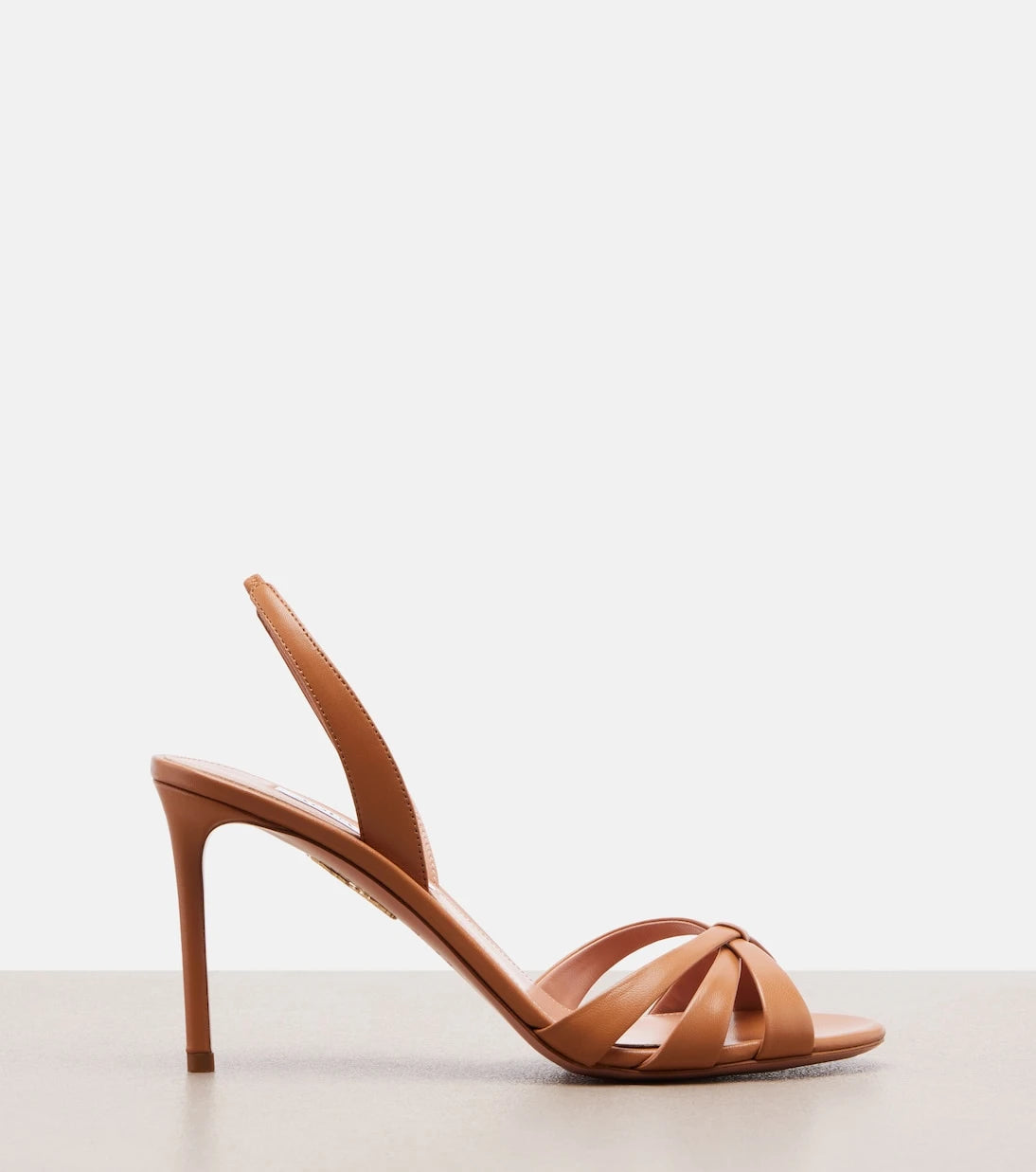 Aquazzura - Tati leather slingback sandals