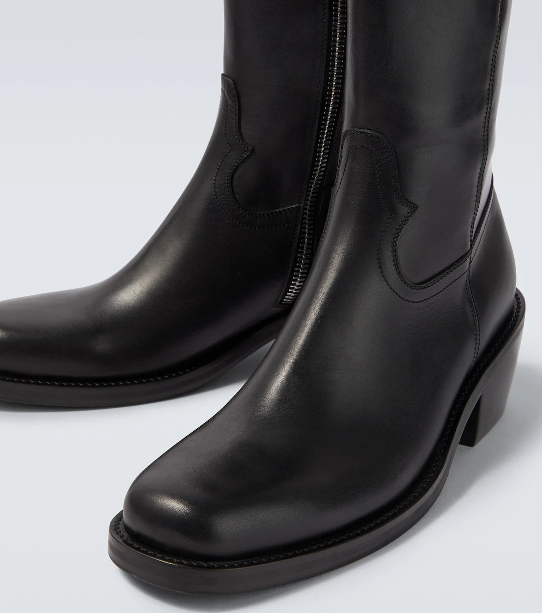 Dries Van Noten - Leather ankle boots
