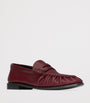Saint Laurent Burgundy Leather Le Loafers