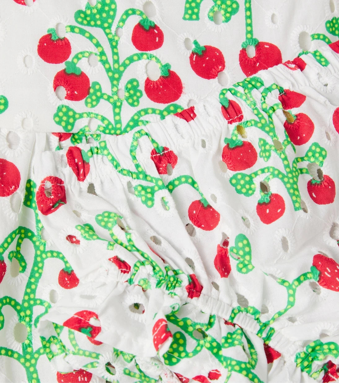 Fábula - Baby printed cotton dress and bloomers set
