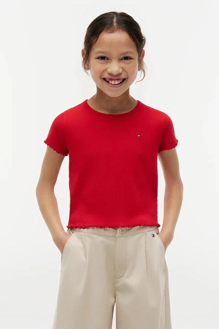 Tommy Hilfiger тениска за деца с памук