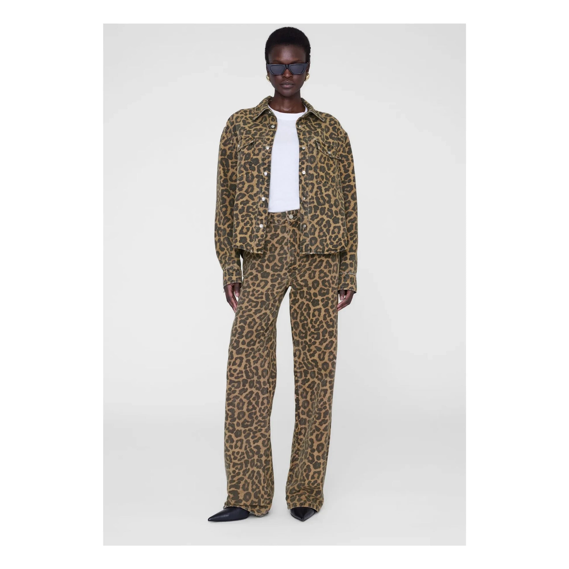 Anine Bing - Paxton Leopard shirt | Brown