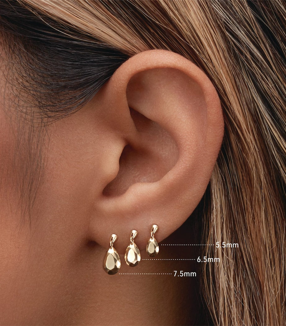 Maria Tash Faceted Pear Threaded Charm Earring (7.5mm)