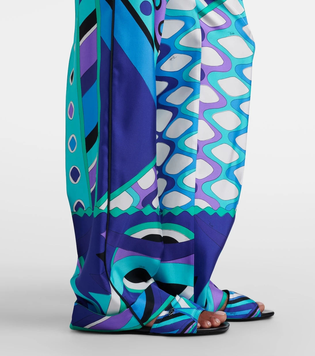 Pucci - Vivara silk wide-leg pants