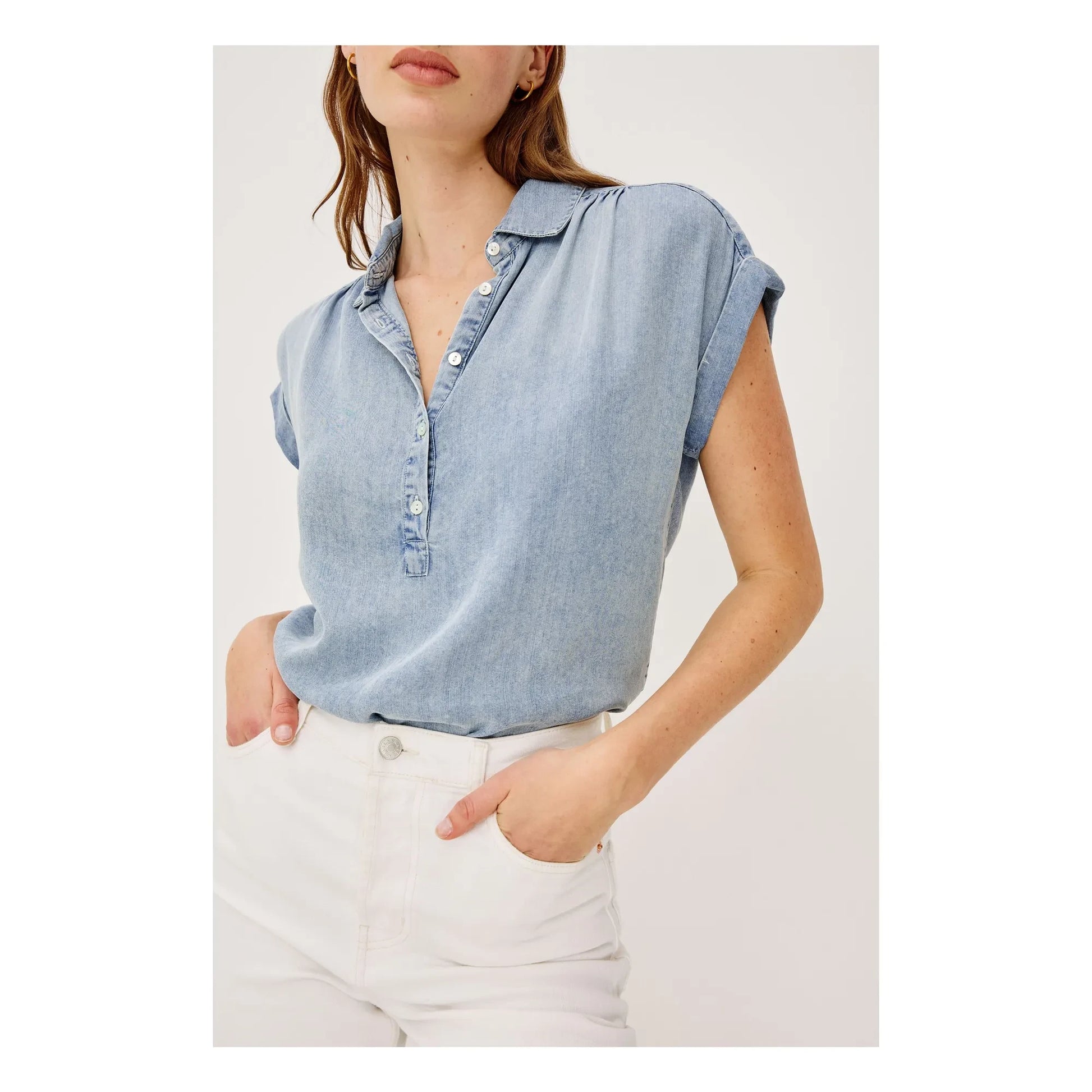 Rails - Tuscany blouse | Denim blue