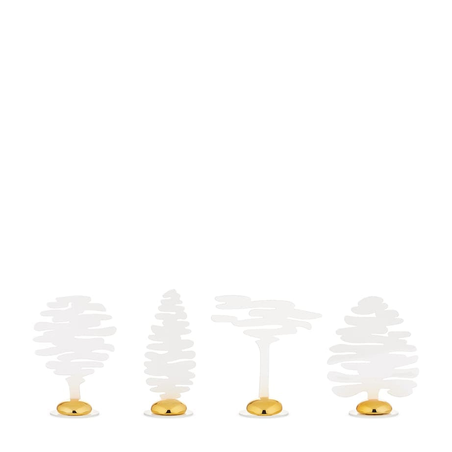 Set of 4 Bark Place Markers