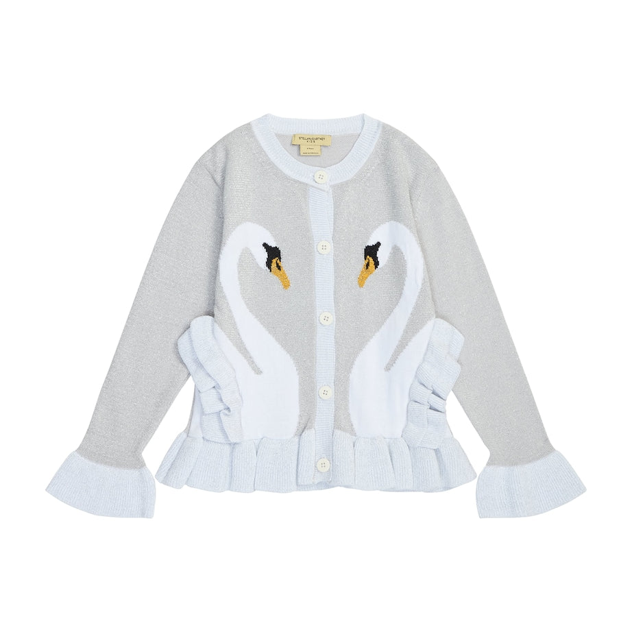 Stella McCartney Kids Swan-Print Cardigan (3-14+ Years)