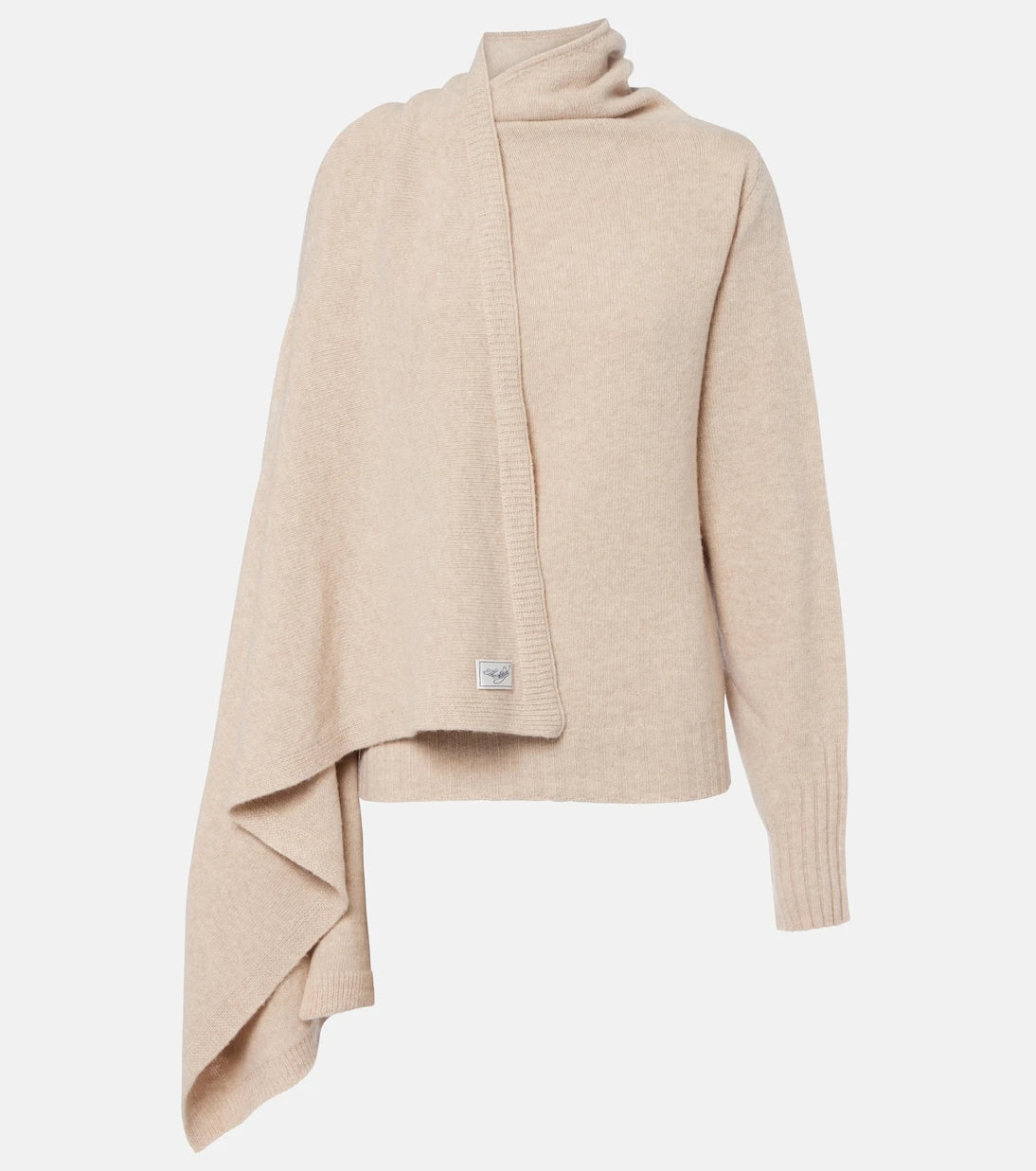 The Attico - Scarf-detail virgin wool sweater