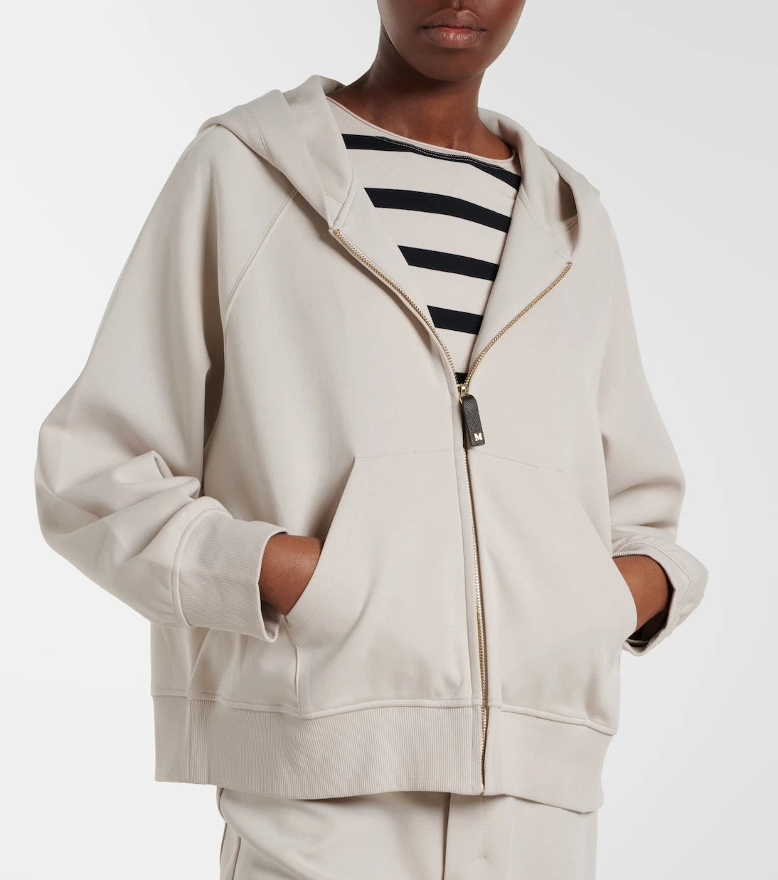'S Max Mara - Alma cotton-blend hoodie