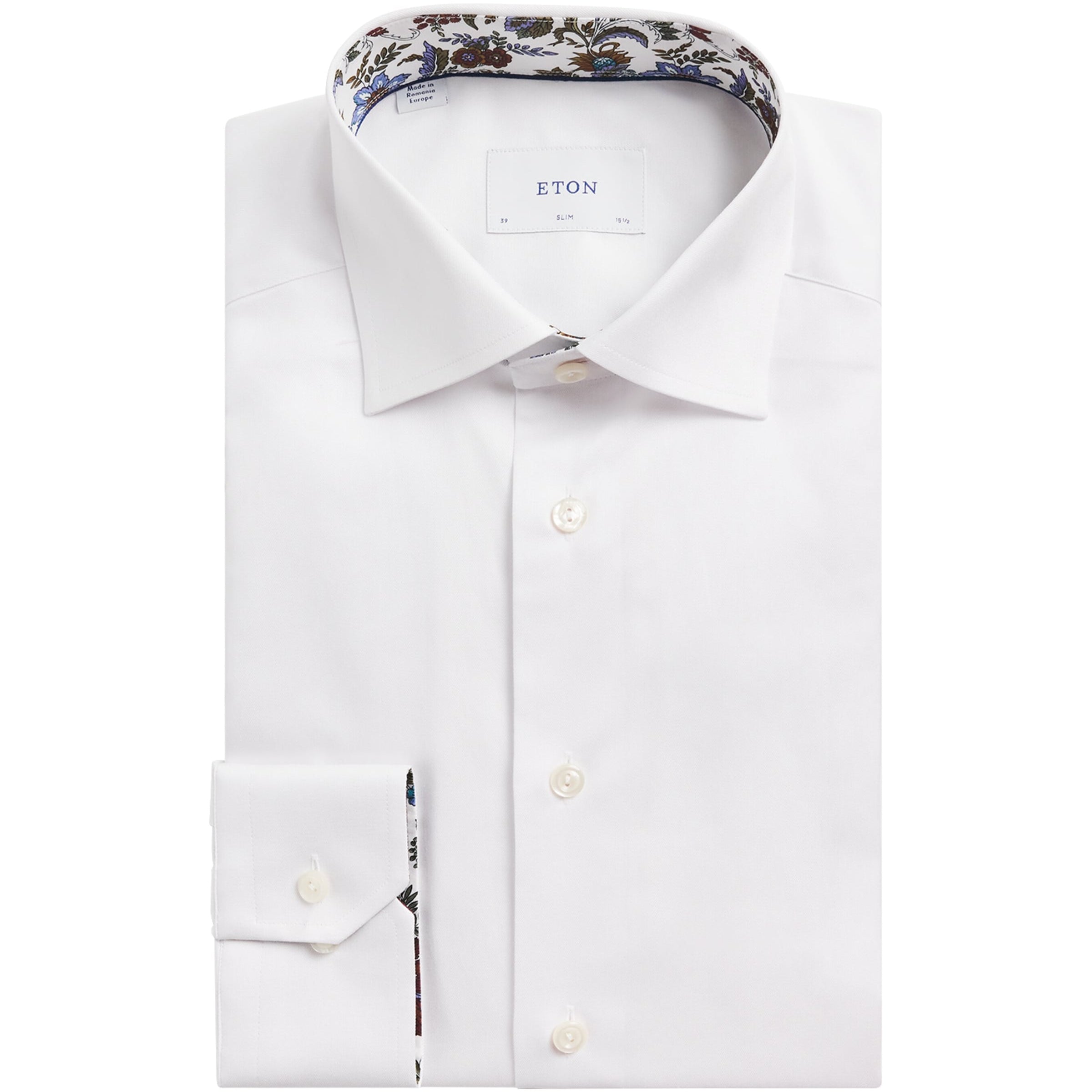 Signature Twill Floral-Trim Shirt