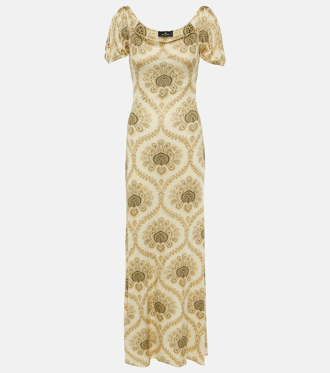Etro - Printed puff-sleeve gown