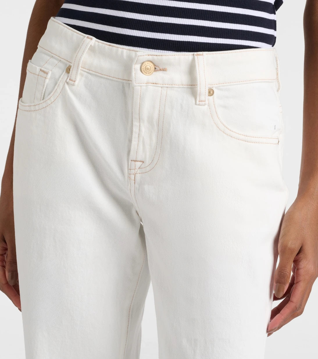 7 For All Mankind - High-rise straight jeans