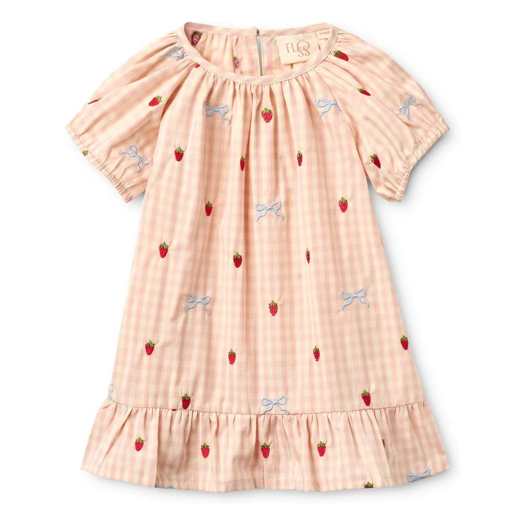 Flöss - Dolly Vichy dress | Apricot