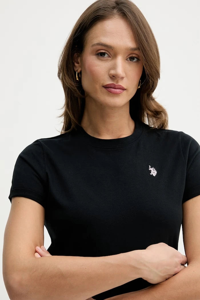 U.S. Polo Assn. Kadın Pamuklu Tişört CREW NECK