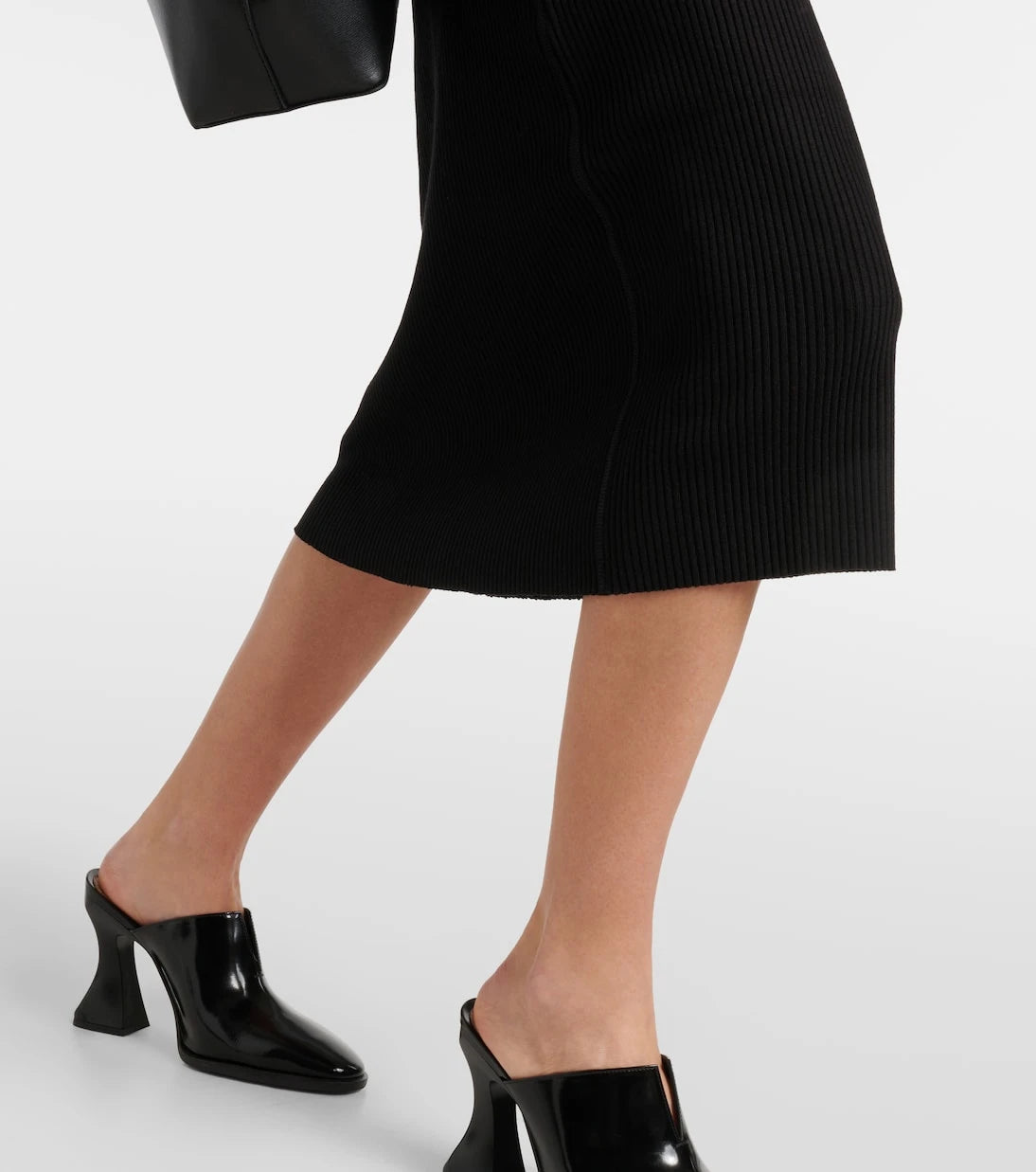 Vince - Ribbed-knit jersey midi dress