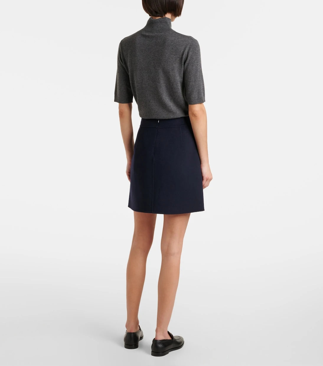 S Max Mara - تنورة ضيقة من صوف المارينو البكر