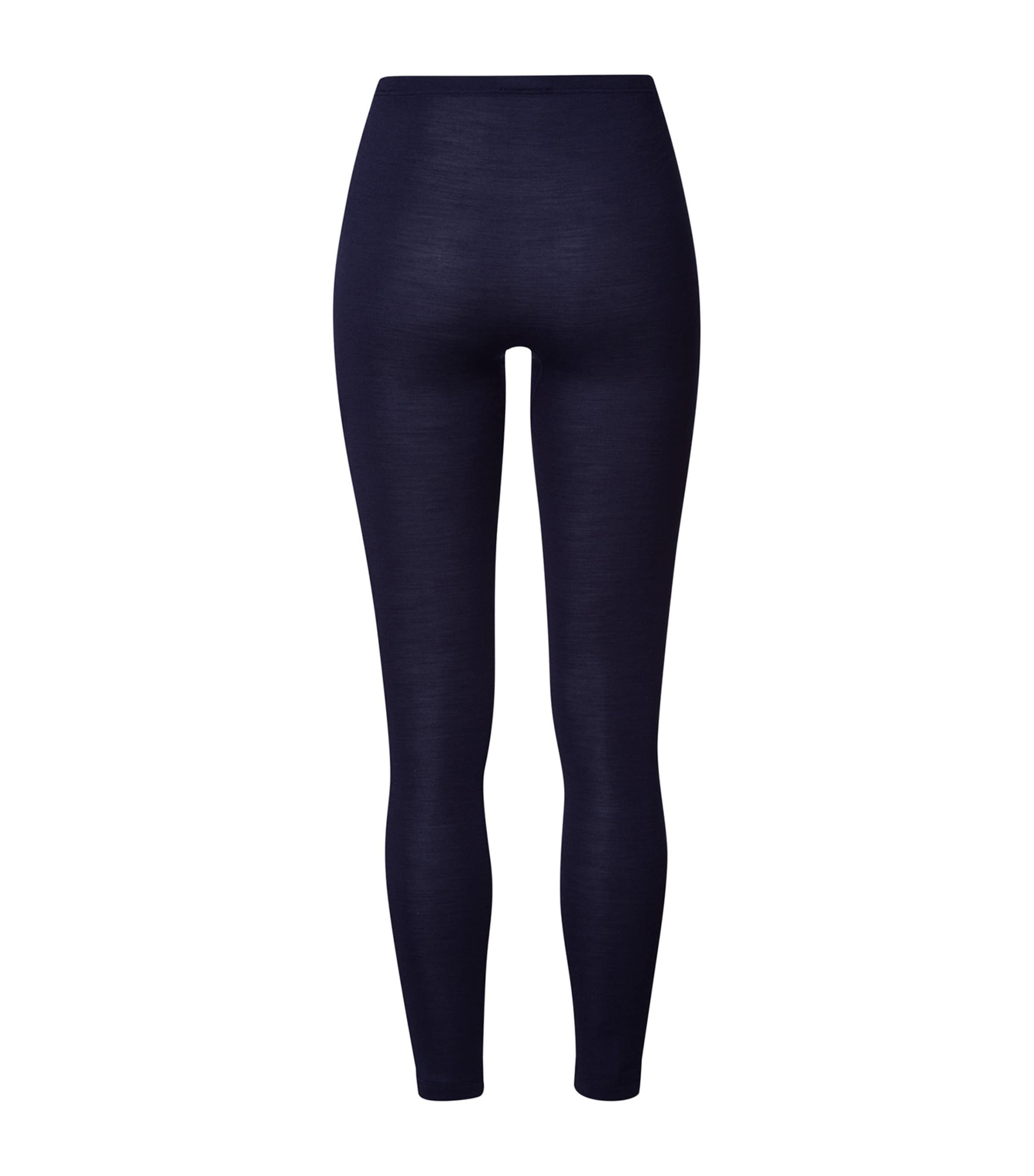 Navy Woolen Silk Leggings