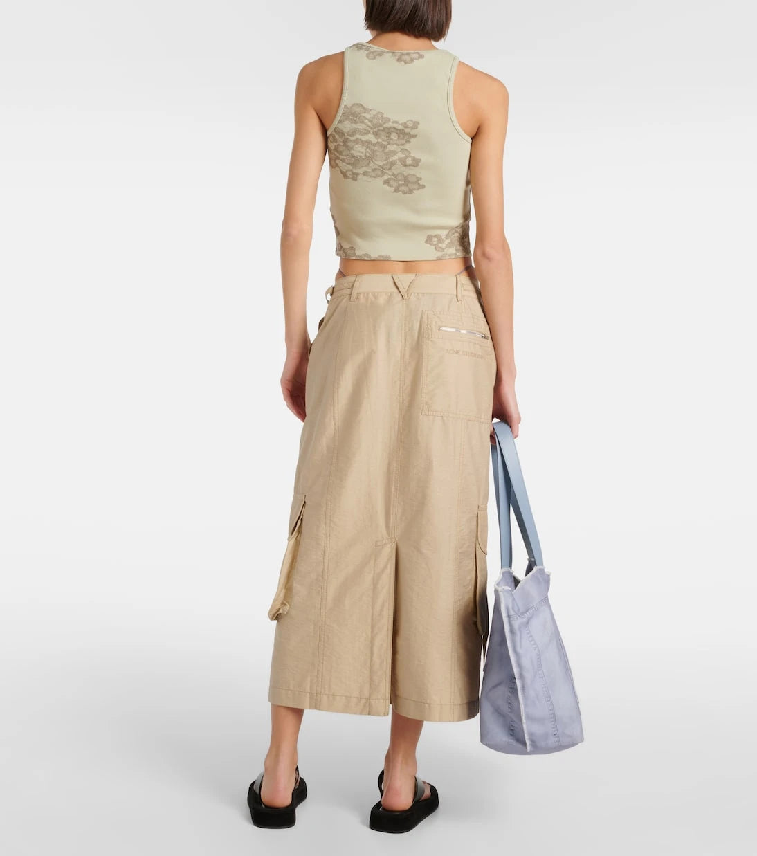 Acne Studios - Technical cotton-blend cargo skirt