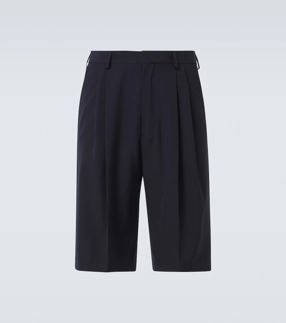 Dries Van Noten - High-rise wool shorts