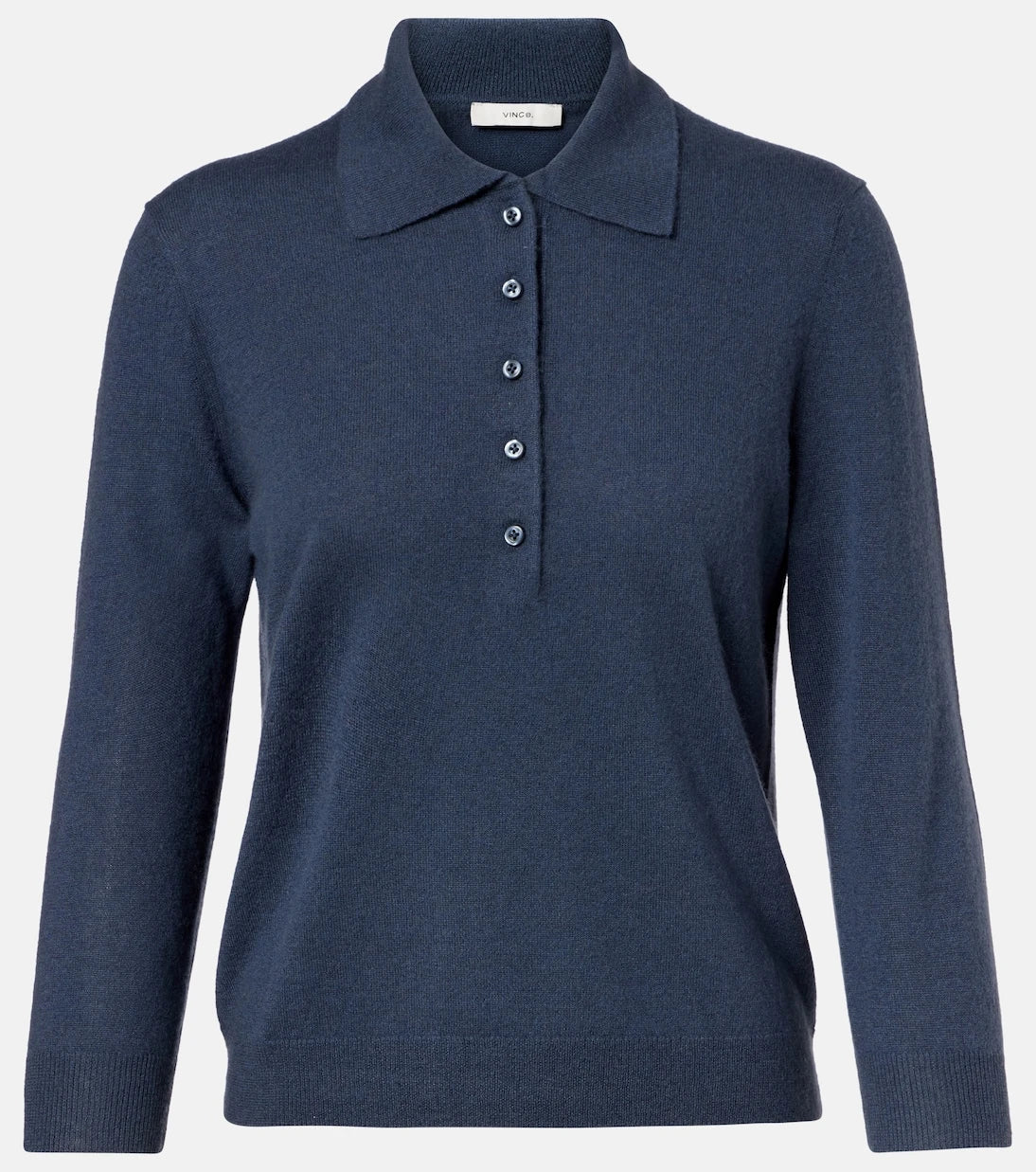 Vince - Cashmere and silk polo sweater
