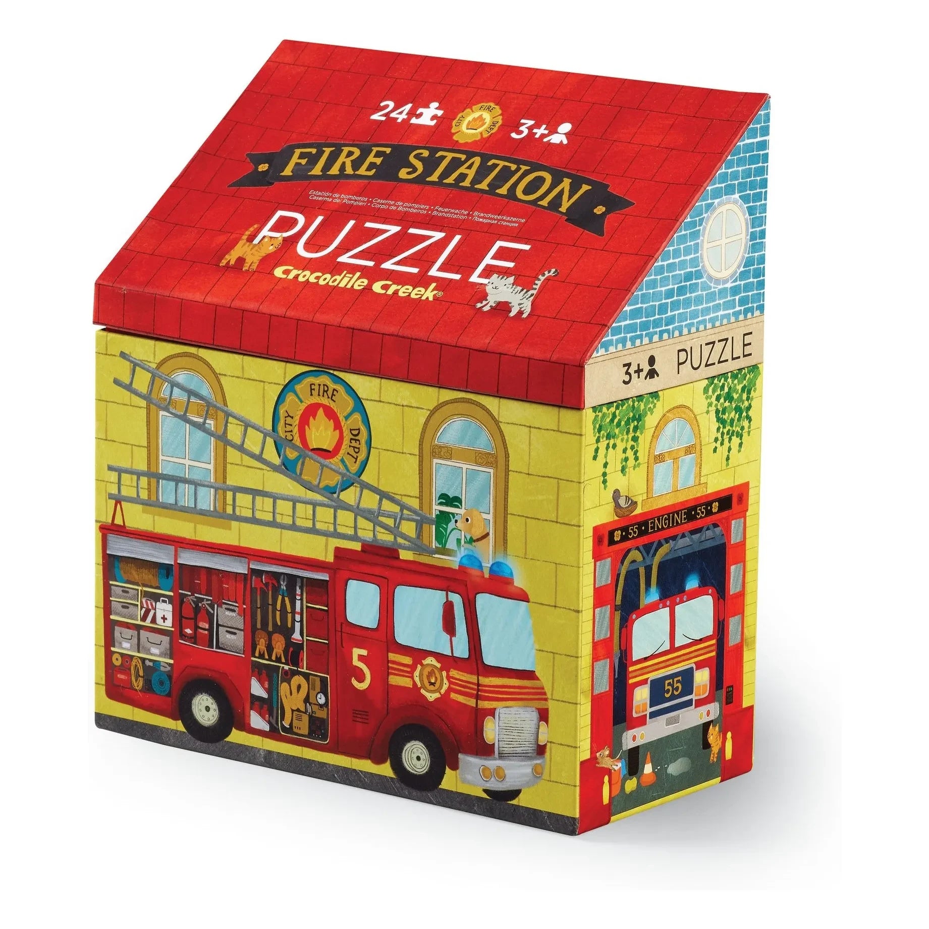 Crocodile Creek - Fire Station Puzzle - 24 pieces