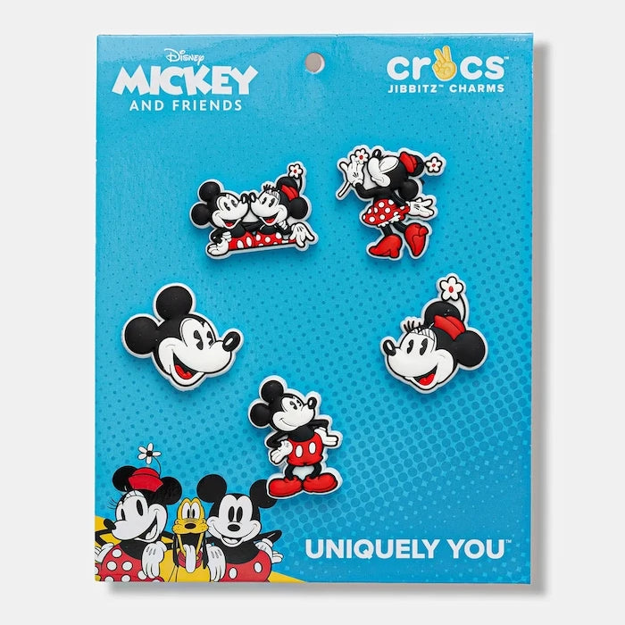 Crocs Mickey ve Minnie PVC Çocuk Ayakkabı Süsleri 5'li Paket (5 Adet)
