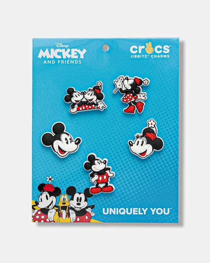 Детски значки за обувки Crocs Mickey and Minnie PVC 5Pck (5 броя)