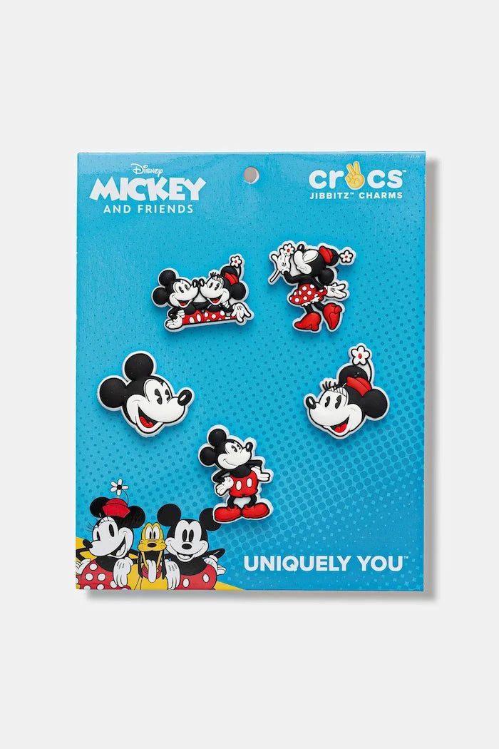 Crocs Mickey ve Minnie PVC Çocuk Ayakkabı Süsleri 5'li Paket (5 Adet)
