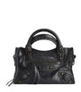 Balenciaga Black Mini Leather Le City Top-Handle Bag