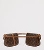 LOUIS VUITTON Black Canvas Duo BB Belt Bag