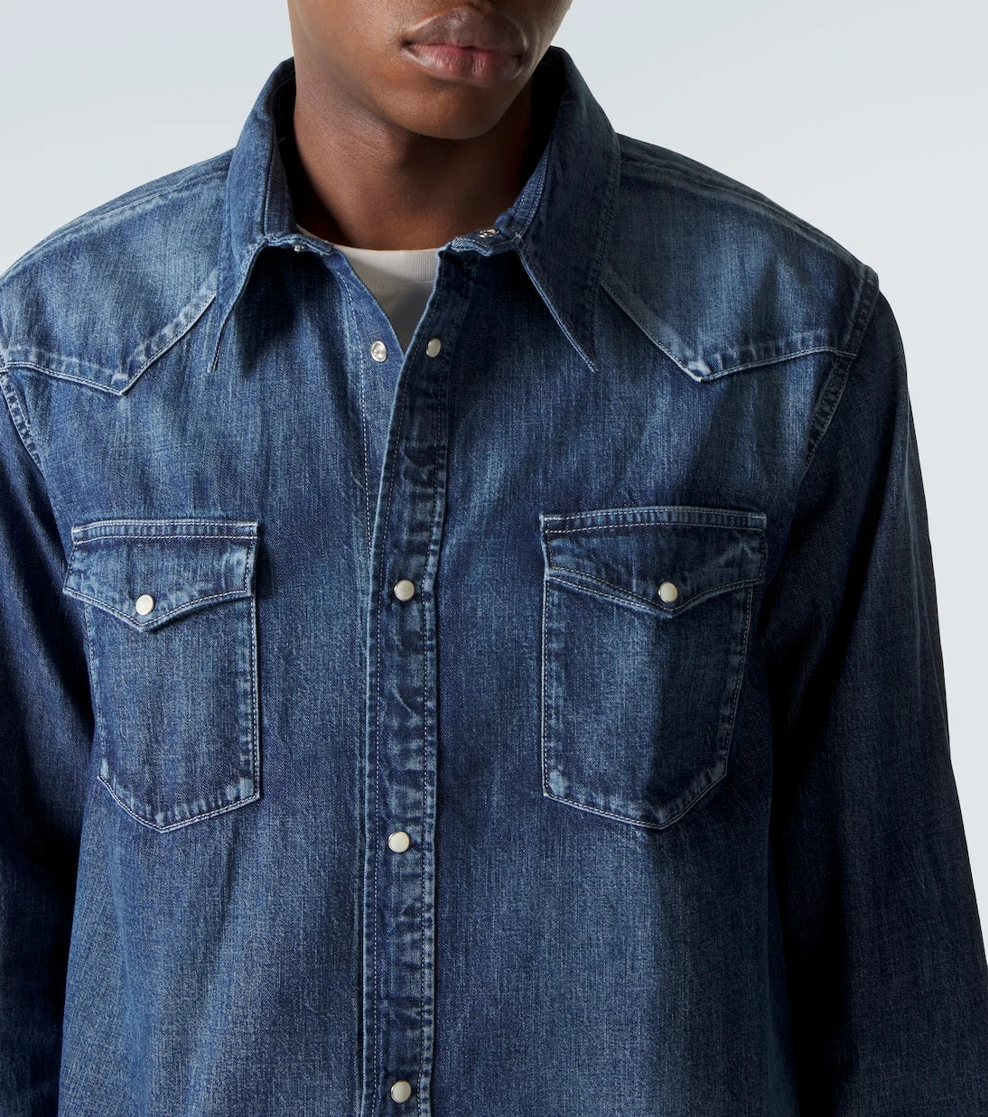 Visvim - Social Sculpture faded denim shirt