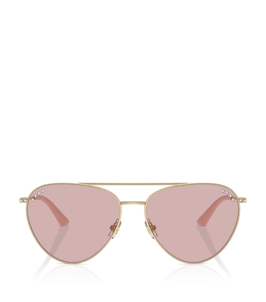 Jimmy Choo Gold Steel JC4002B Sunglasses