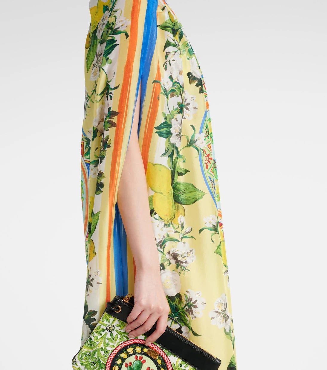 Dolce&Gabbana - Printed silk cape