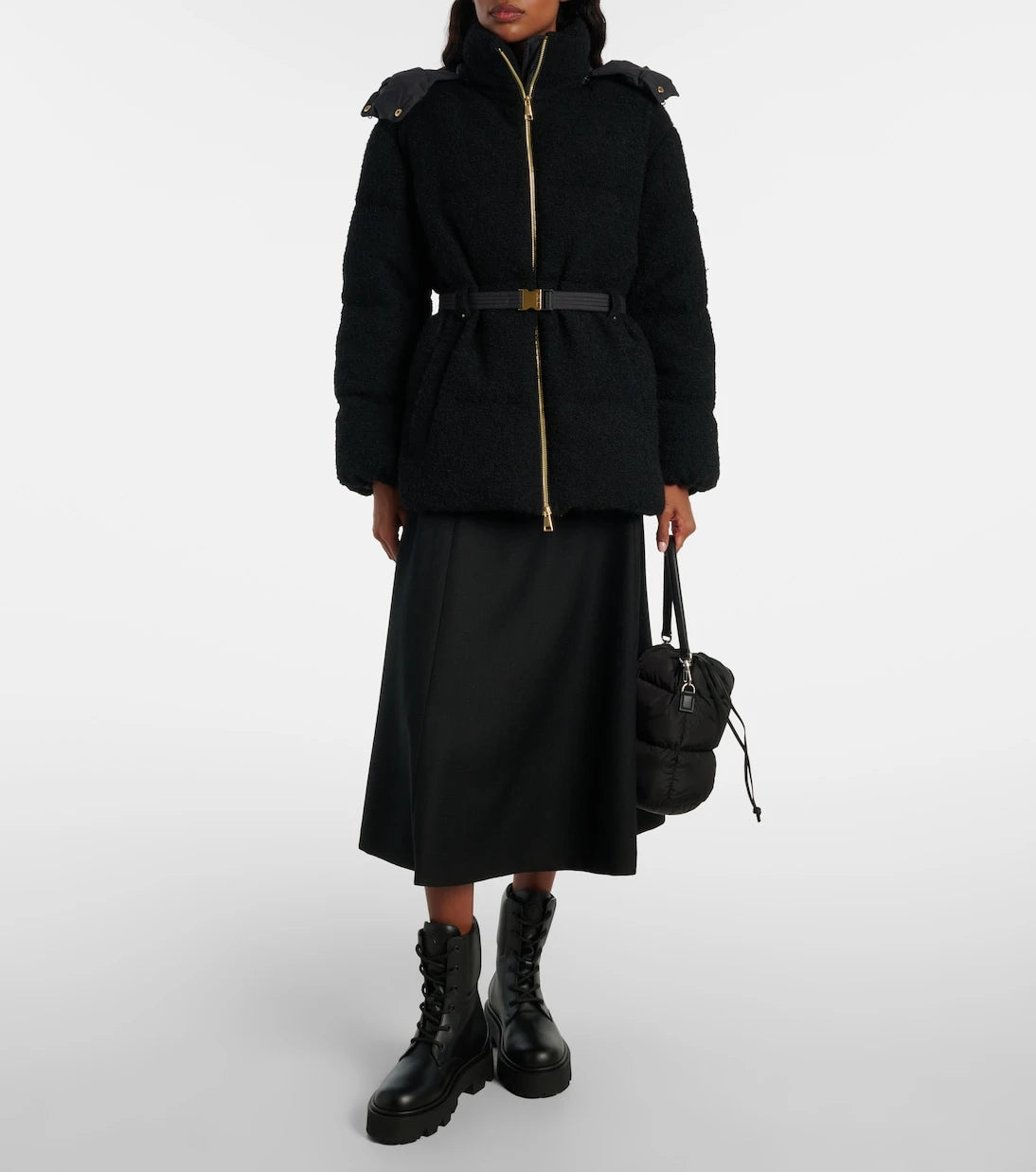 Moncler - Aurea leather combat boots