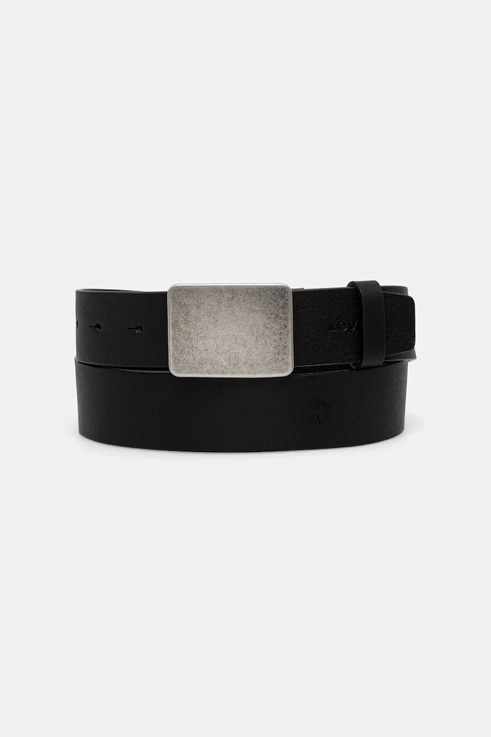 Levi's erkek deri kemer RYDER PLAQUE BUCKLE