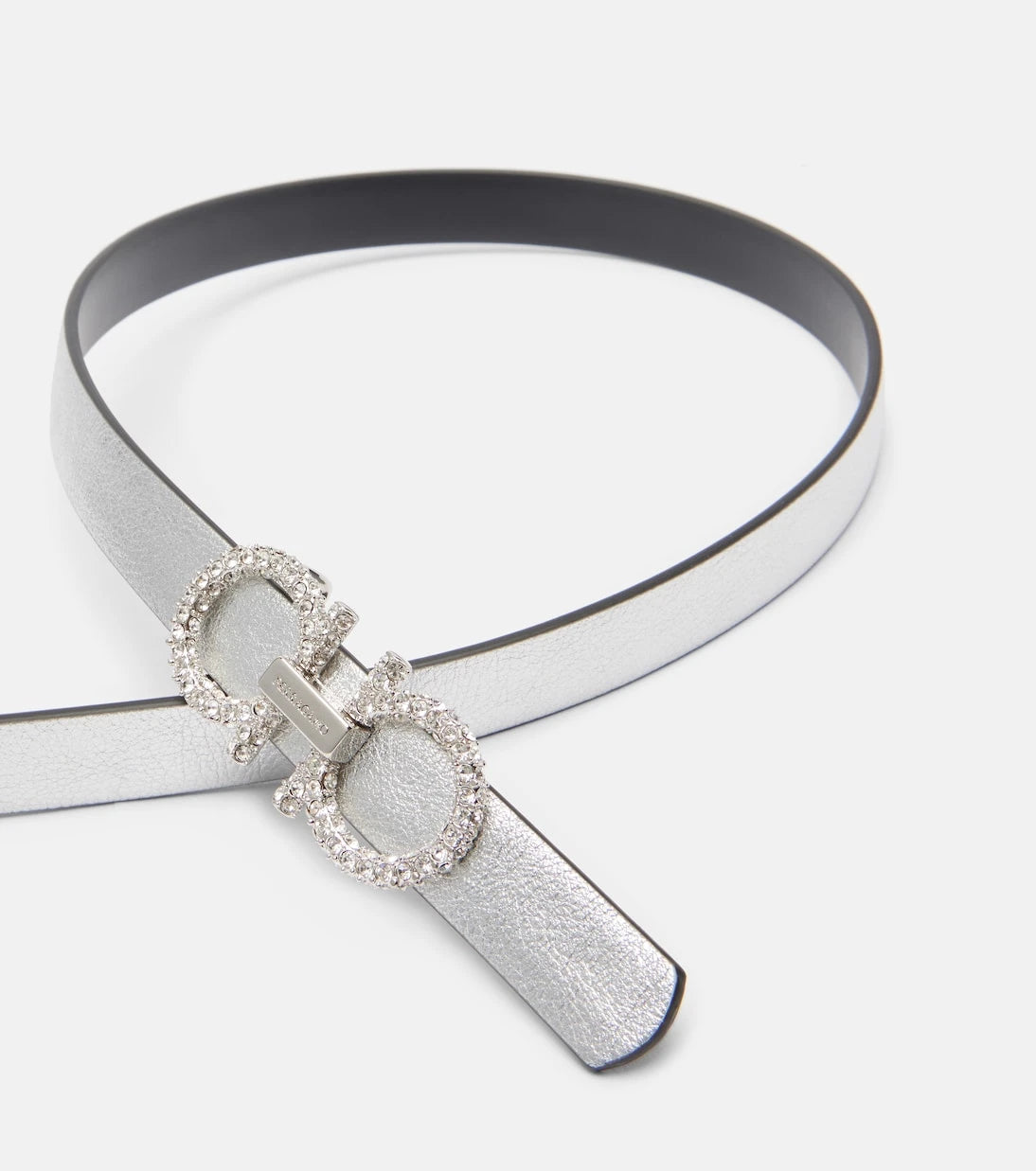 Ferragamo - Gancini metallic leather belt