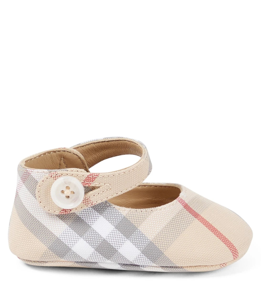 Burberry Kids - حذاء باليه Baby Burberry Check المسطح