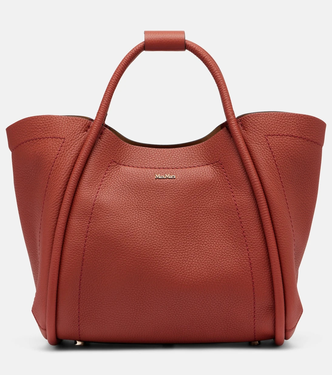 Max Mara - Marine Small leather tote bag