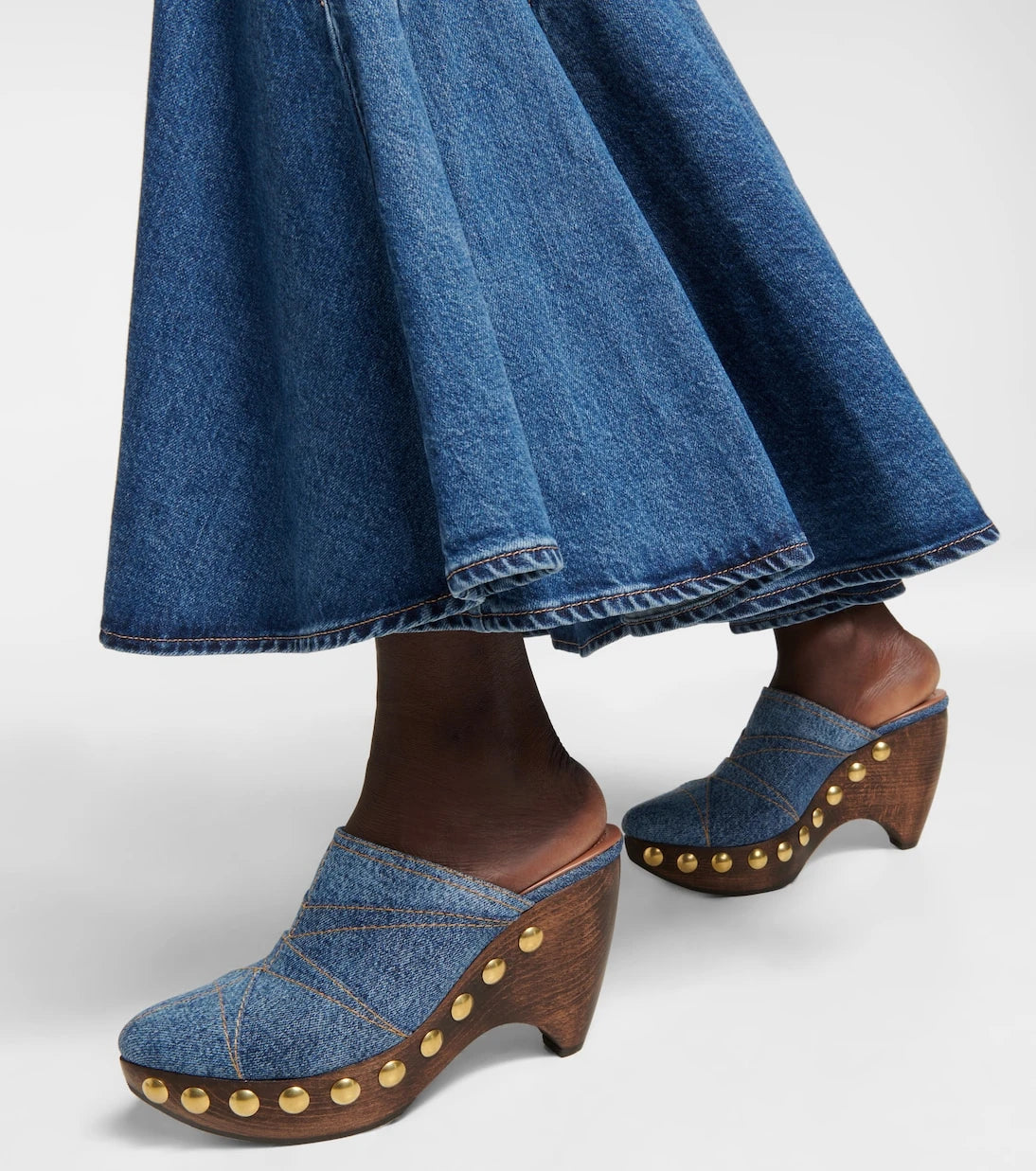 Alaïa - Le Sabot denim mules