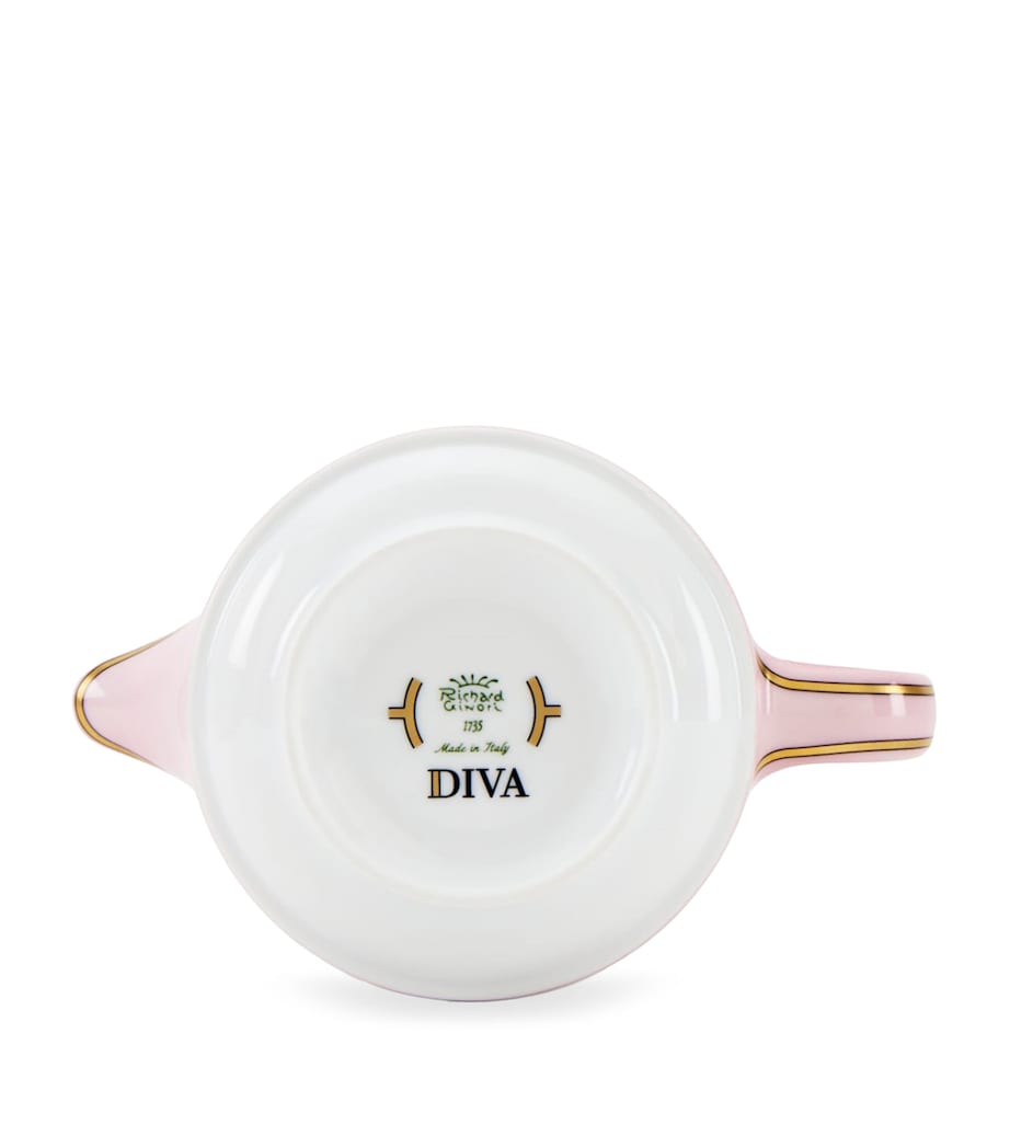 GINORI 1735 Porcelain Colonna Diva Rosa Milk Jug (300ml)