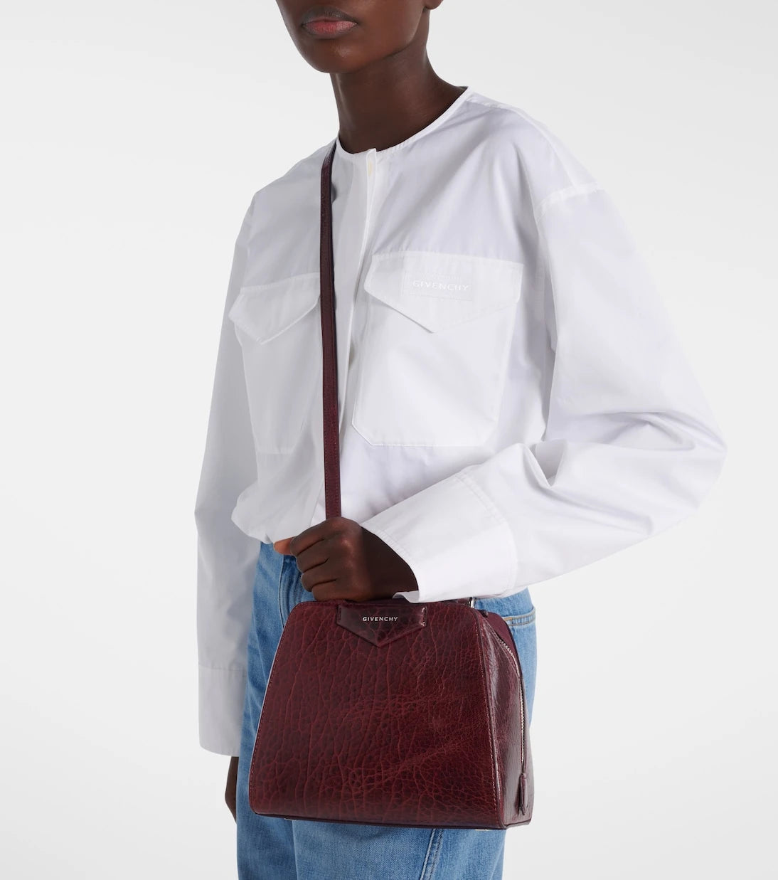 Givenchy - Antigona Cube Mini patent leather tote bag